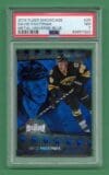 David Pastrnak 2014-15 Fleer Showcase PMG Blue 22/25 RC #25 PSA 7