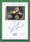 Jeremy Swayman 2021-22 Exquisite Tribute Rookie Auto /49 #09T-JS