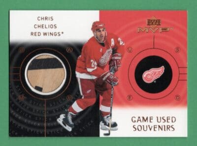 Chris Chelios 2000-01 Upper Deck MVP Game Used Souvenirs Stick Relic #GS-CC