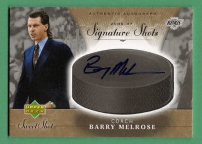 Barry Melrose 2006-07 Upper Deck Sweet Signature Shots #SS-ME