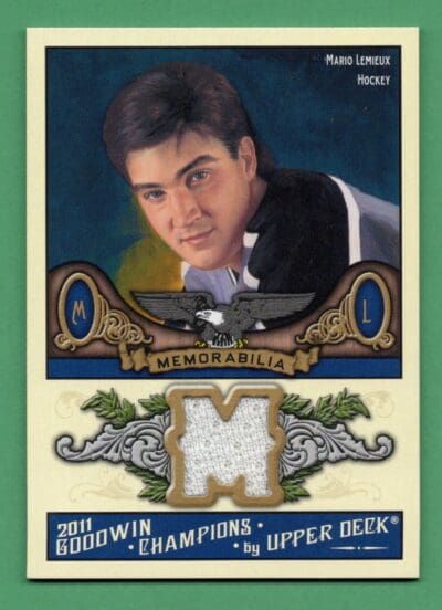Mario Lemieux 2011 Goodwin Champions Memorabilia Card #M-ML