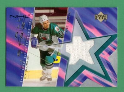 Joe Sakic 2000-01 Upper Deck All-Star Game Used Jersey Card #A-JO