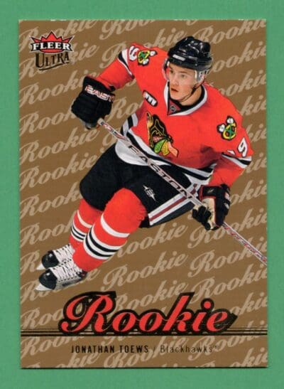 Jonathan Toews 2007-08 Fleer Ultra Gold Medallion Rookie Card #252