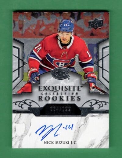 2019-20 Upper Deck Exquisite Nick Suzuki Rookie Auto /199 #R12