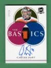 Carter Hart 2021-22 Upper Deck The Cup The Basics Patch/Auto /15 #TB-CH