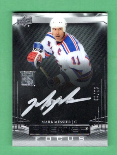 Mark Messier 2022-23 Upper Deck Premier Focus Autograph /25 #PFA-MM