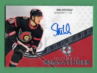 Tim Stutzle 2020-21 Upper Deck Ultimate Rookie Signatures #USR-TS