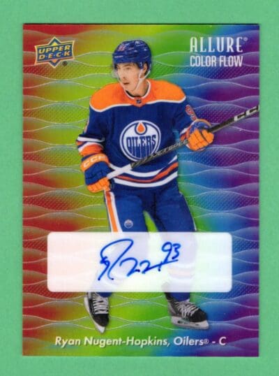 Ryan Nugent-Hopkins 23-24 Upper Deck Allure Color Flow Full Rainbow Auto #CFA-RN