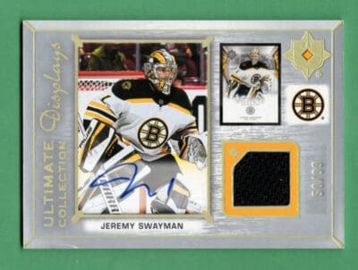 Jeremy Swayman 2021-22 Upper Deck Ultimate Collection Displays RC /99 #UDA-JS
