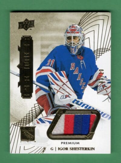 Igor Shesterkin 2022-23 Upper Deck Premier Gold Patch /10 #57