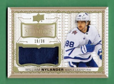 William Nylander 2023-24 Upper Deck Splendor Patch /36 #SP-WN