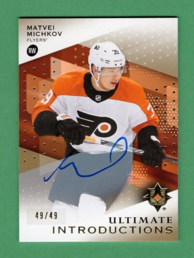 Matvei Michkov 2024-25 Upper Deck Ultimate Introductions Rookie Auto /49 #UI-MI