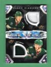 Kaprizov, Boldy 2023-24 Upper Deck Black Diamond Dual Relics #DMDR-BK