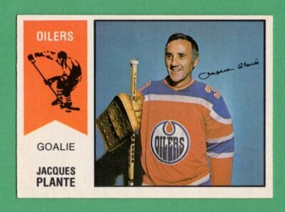Jacques Plante 1974-75 O-Pee-Chee WHA Hockey Card #64