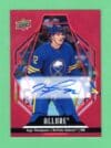 Tage Thompson 2022-23 Upper Deck Allure Red Rainbow Auto #79