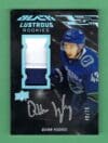 Quinn Hughes 2019-20 Upper Deck SPX Black Lustrous Rookies RPA /75 #LR-QH
