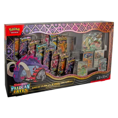 Scarlet & Violet Paldean Fates Great Tusks Ex & Iron Treads Ex