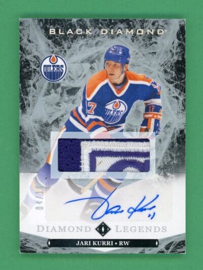 Jari Kurri 2024-25 Upper Deck Black Diamond Diamond Relics /10 #BDL-JK