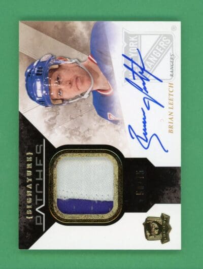 Brian Leetch 2010-11 Upper Deck The Cup Signature Patches /75 #SP-BL
