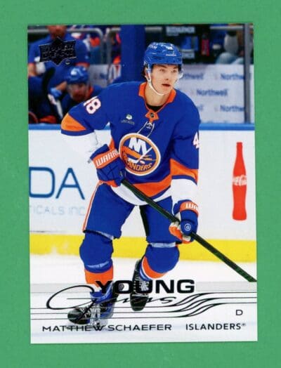 2025-26 UD Matthew Schaefer Young Guns Rookie Card RC #451 NM