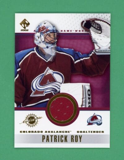 Patrick Roy 2002-03 Pacific Private Stock Jersey Card #30