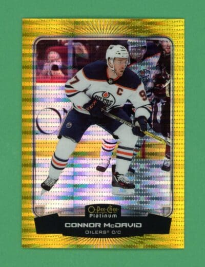 Connor Mcdavid 2022-23 O-Pee-Chee, Platinum Preview Seismic Gold /25 #P-CM