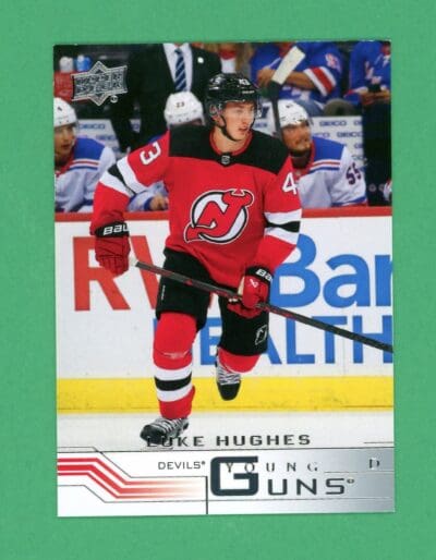 2023-24 UD Luke Hughes Tribute Young Guns Rookie Card RC #YG-5 NM