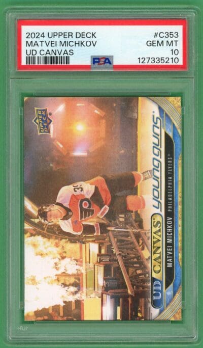 Matvei Michkov 2024-25 Upper Deck Extended Young Guns Canvas #C353 PSA 10