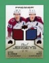 2024-25 UD Premier Cale Markar & Nathan MacKinnon Dual Jersey's 82/99 NM