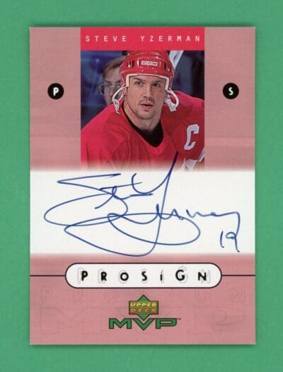 Steve Yzerman 1999-00 Upper Deck MVP Prosign Autograph #SY