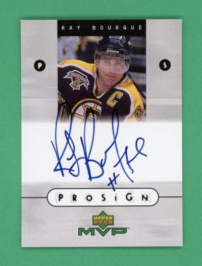 Ray Bourque 1999-00 Upper Deck MVP Prosign Autograph #RB