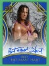 Bret 'Hit Man' Hart 2018 Topps WWE Hall Of Fame Blue Auto /25 #A-BH