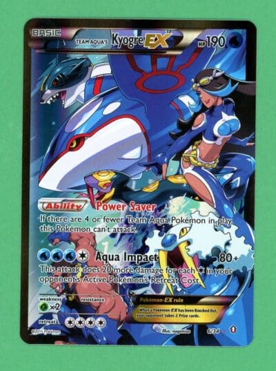 Team Aqua's Kygore Ex Pokemon Double Crisis Ultra Rare 6/34 NM/LP