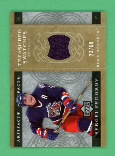 Sergei Fedorov 2007-08 Upper Deck Artifacts Treasured Swatches /50 #TS-SF