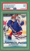 Igor Shesterkin 2019-20 Upper Deck SP Authentic Young Guns Update #528 PSA 9