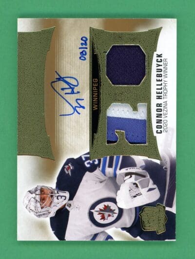 Connor Hellebuyck 2021-22 Upper Deck The Cup Honorable Numbers /20 #HR-CH