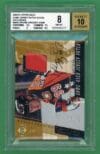 Wayne Gretzky 00-01 UD Game Jersey Auto/Patch Exclusives /99 #S-WG BGS 8/ AUTO 10
