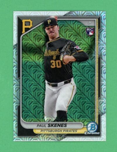 Paul Skenes 2024 Bowman Chrome Mojo Refractor Rookie Card #31