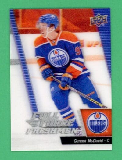 2015-16 UD Full Force Freshman Connor McDavid Rookie Card RC #101 NM