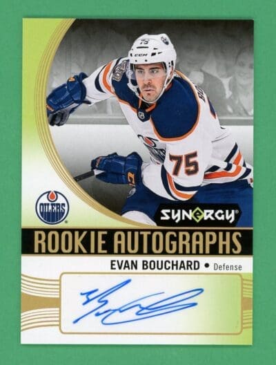 2018-19 UD Synergy Evan Bouchard Auto Rookie Card RC #A-EB NM