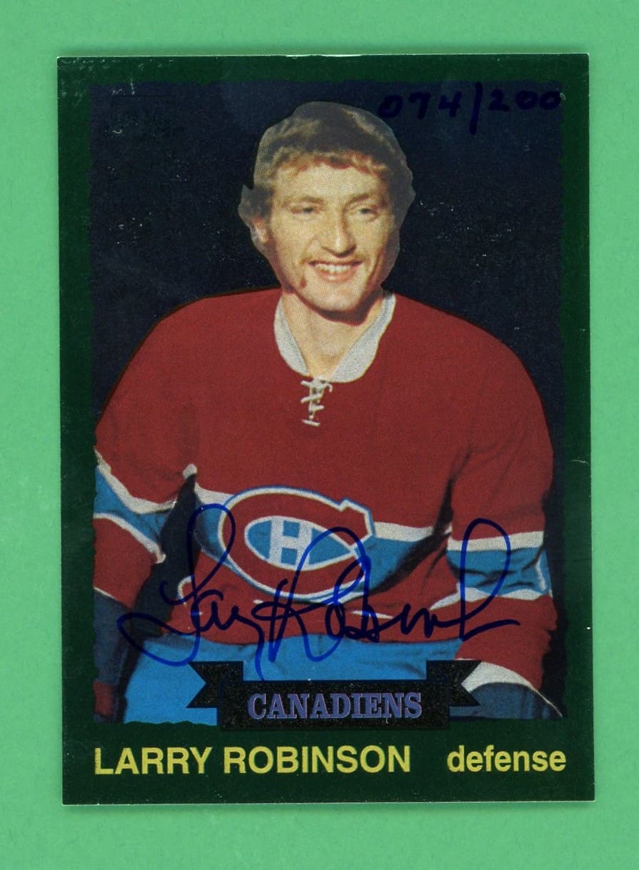 Larry Robinson 2002-03 Topps Chrome Rookie Reprint Auto /200 #237
