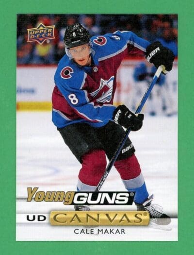 2019-20 UD Cale Makar Canvas Young Guns RC Rookie Card #C94 NM