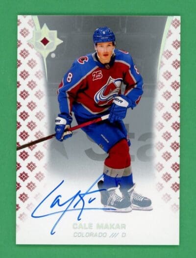 2020-21 UD Ultimate Collection Cale Makar Autographed Signed #55 NM