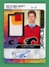 2023-24 UD Black Diamond Dustin Wolf Patch Auto RC #JD-DW 24/49
