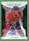 Nick Suzuki 2019-20 Upper Deck Trilogy Rookie Premiers Level 2 Auto /99 #112
