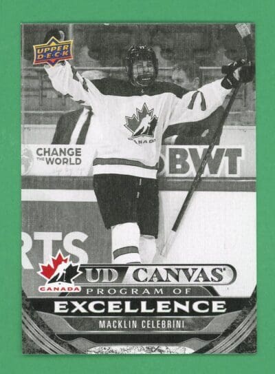 Macklin Celebrini 24-25 Upper Deck Series 2 Program Of Excellence Black #C259