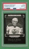 Connor Mcdavid 15-16 Upper Deck Portfolio Rookie Phenom Black & White #340 PSA 8