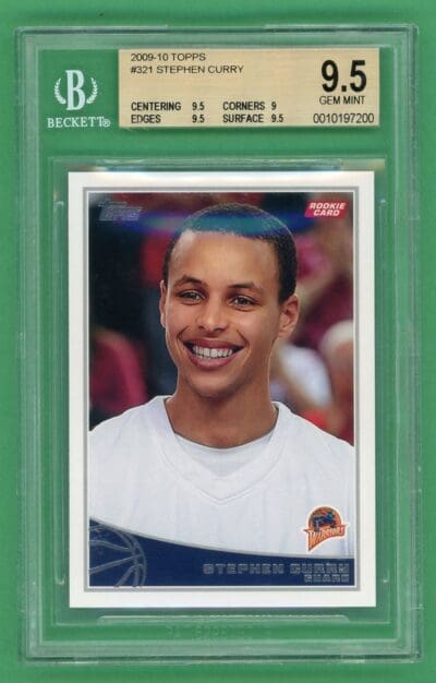 Stephen Curry 2009-10 Topps Rookie Card #321 BGS 9.5