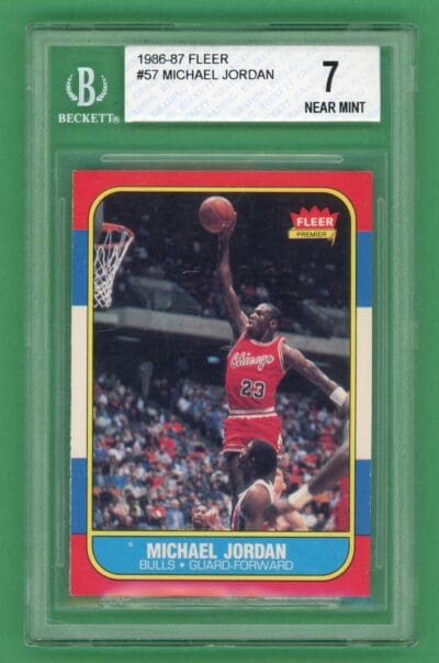 Michael Jordan 1986-87 Fleer Rookie Card #57 BGS 7
