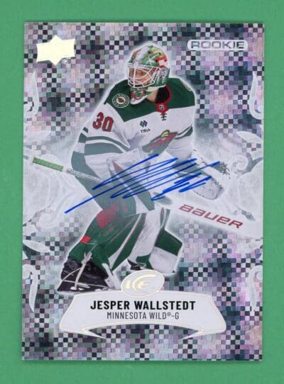 Jesper Wallstedt 2024-25 Upper Deck Ice White Snowflake Rookie Auto #146